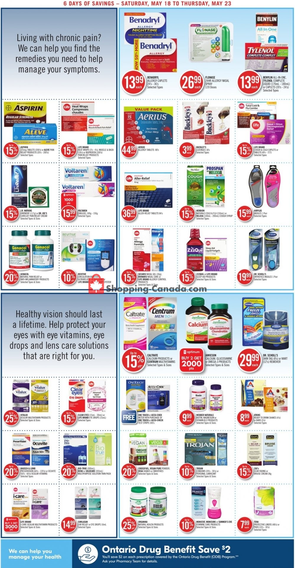 Shoppers Drug Mart flyer from Saturday May 18, 2019 to Thursday May 23, 2019 - page 4