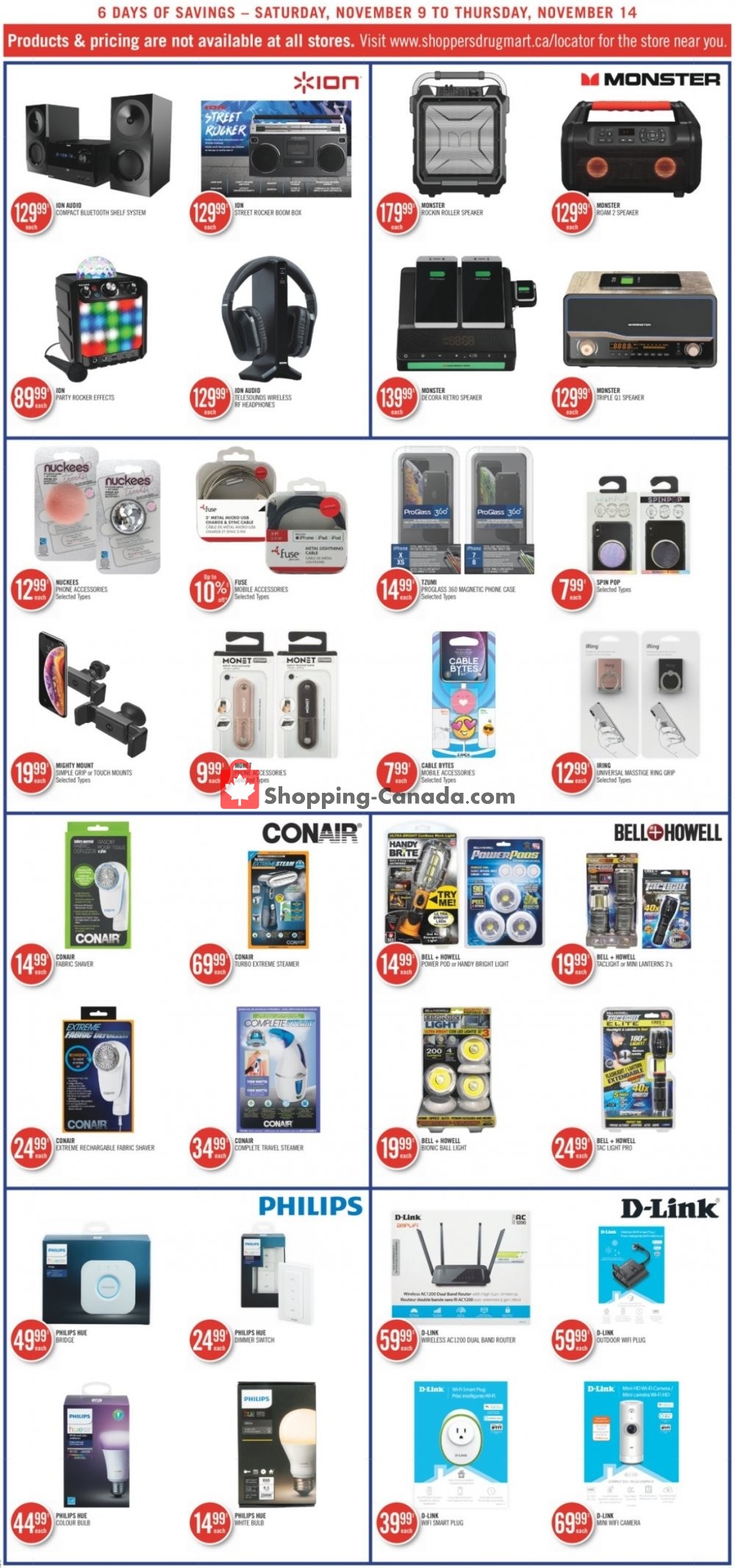 Shoppers Drug Mart flyer from Saturday November 9, 2019 to Thursday November 14, 2019 - page 16