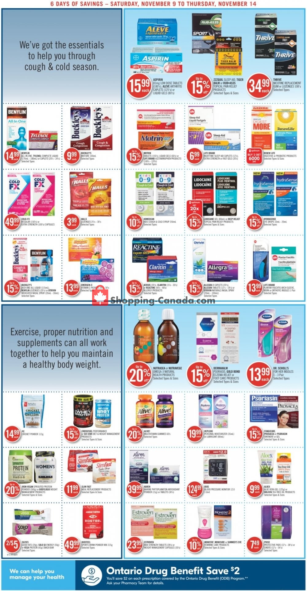 Shoppers Drug Mart flyer from Saturday November 9, 2019 to Thursday November 14, 2019 - page 4