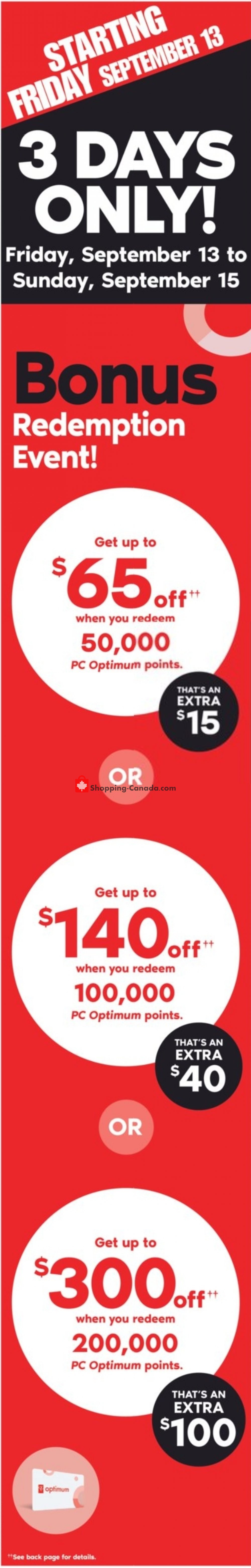Shoppers Drug Mart flyer from Saturday September 14, 2019 to Friday September 20, 2019 - page 1