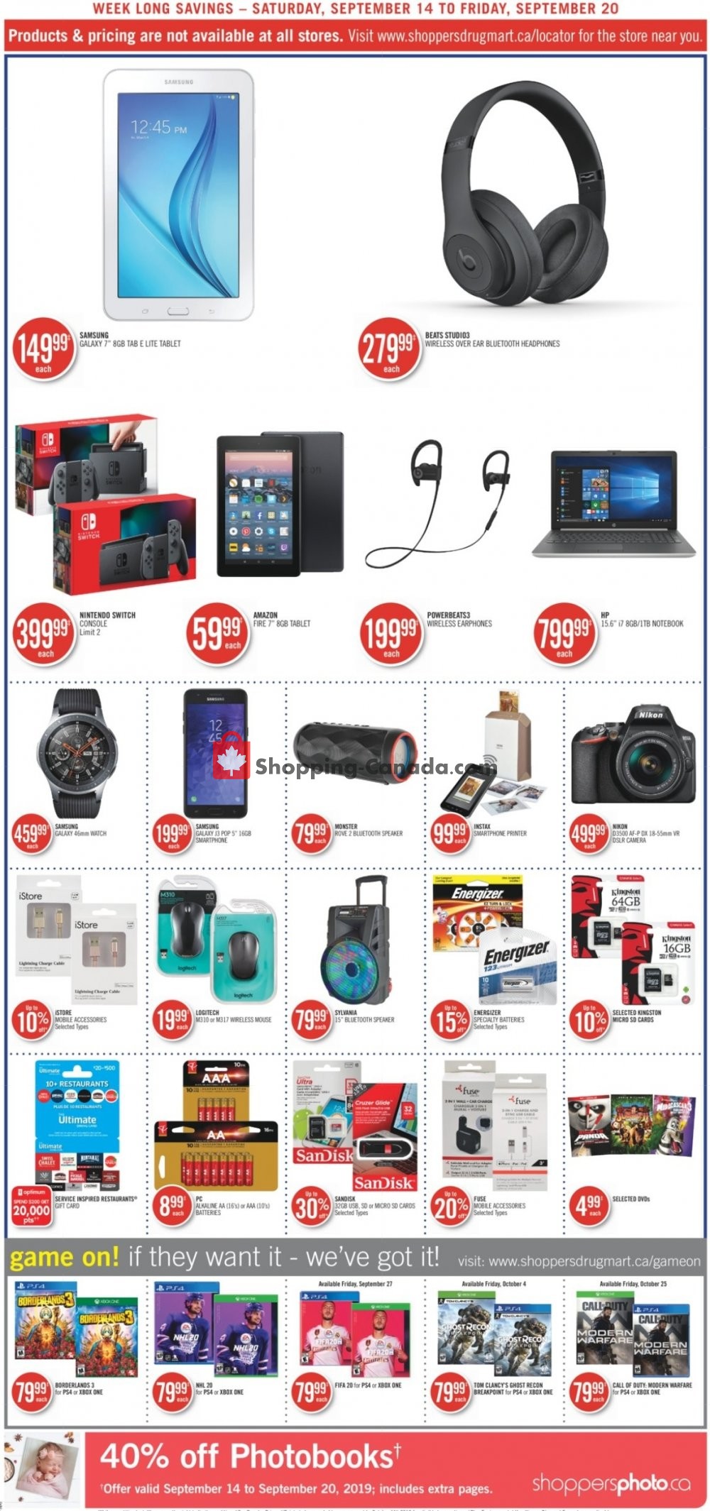 Shoppers Drug Mart flyer from Saturday September 14, 2019 to Friday September 20, 2019 - page 15