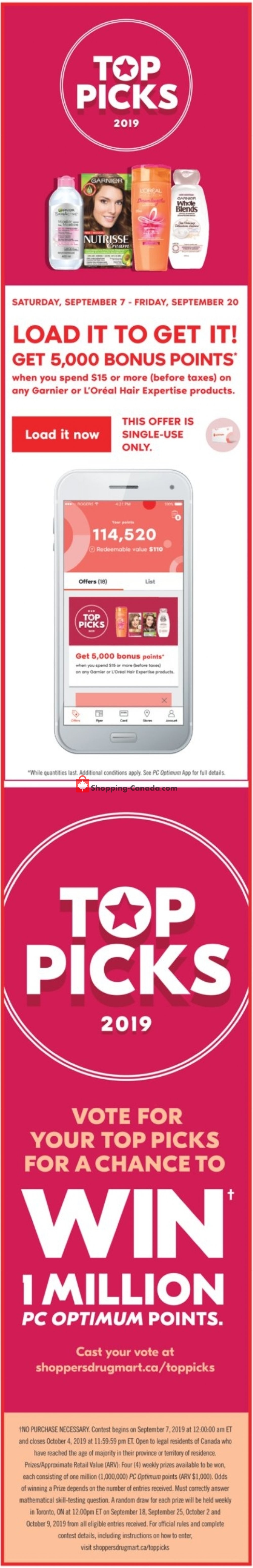 Shoppers Drug Mart flyer from Saturday September 7, 2019 to Thursday September 12, 2019 - page 2