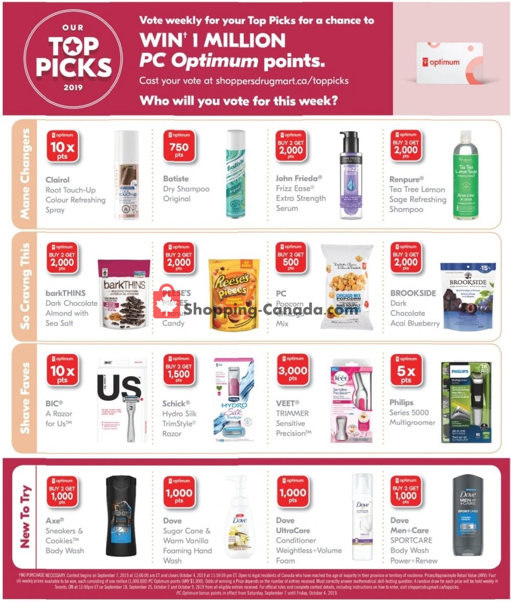 Shoppers Drug Mart flyer from Saturday September 7, 2019 to Thursday September 12, 2019 - page 20