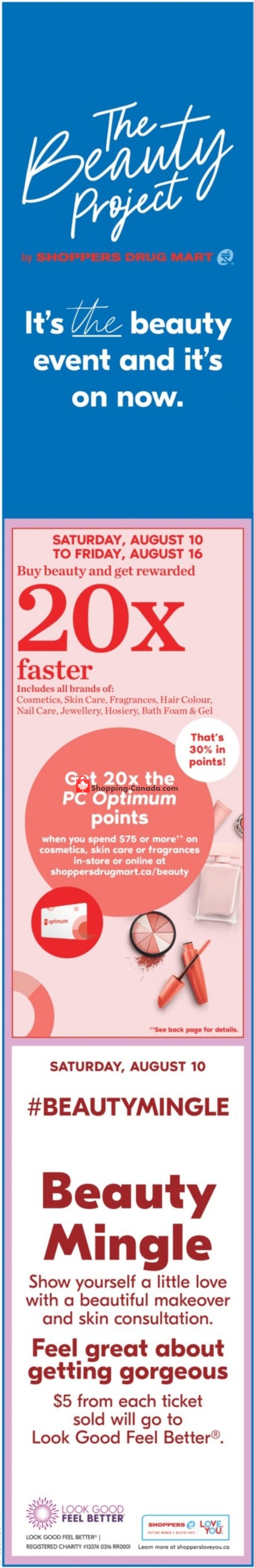 Shoppers Drug Mart flyer from Saturday August 10, 2019 to Thursday August 15, 2019 - page 1