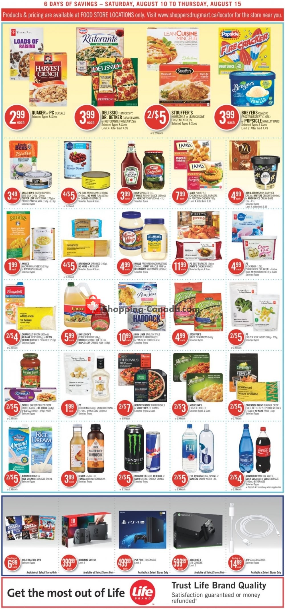 Shoppers Drug Mart flyer from Saturday August 10, 2019 to Thursday August 15, 2019 - page 10