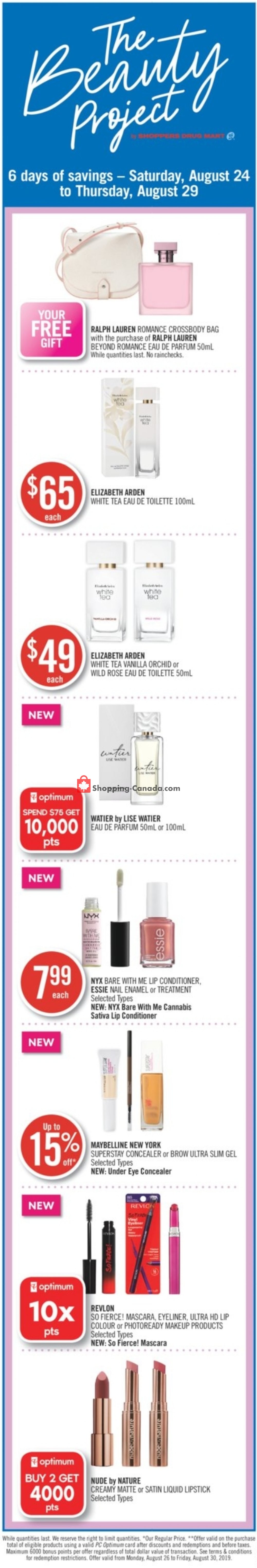 Shoppers Drug Mart flyer from Saturday August 24, 2019 to Thursday August 29, 2019 - page 2