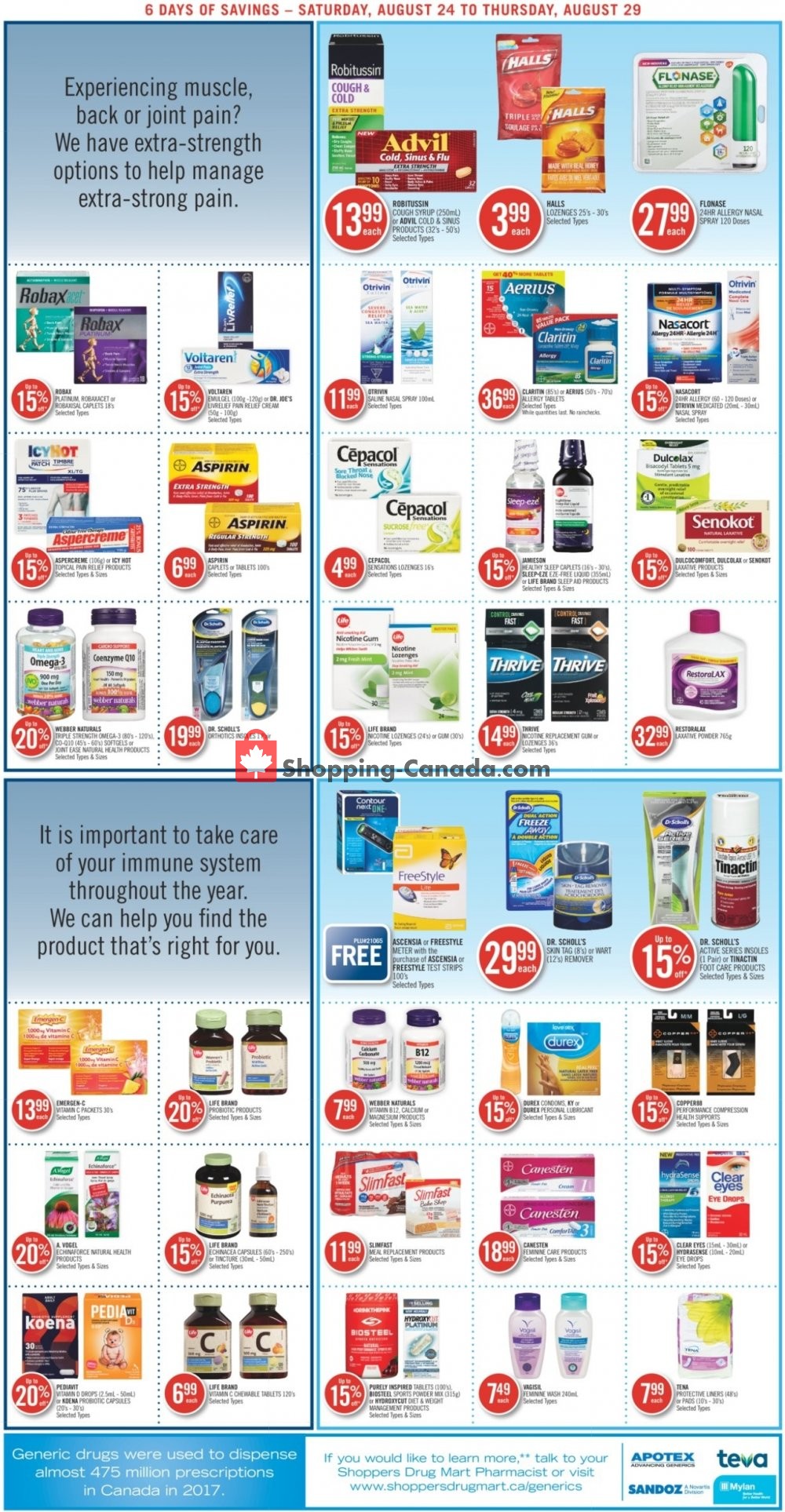 Shoppers Drug Mart flyer from Saturday August 24, 2019 to Thursday August 29, 2019 - page 6