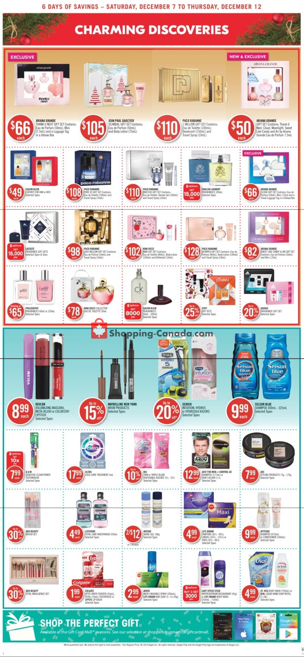 Shoppers Drug Mart flyer from Saturday December 7, 2019 to Thursday December 12, 2019 - page 19