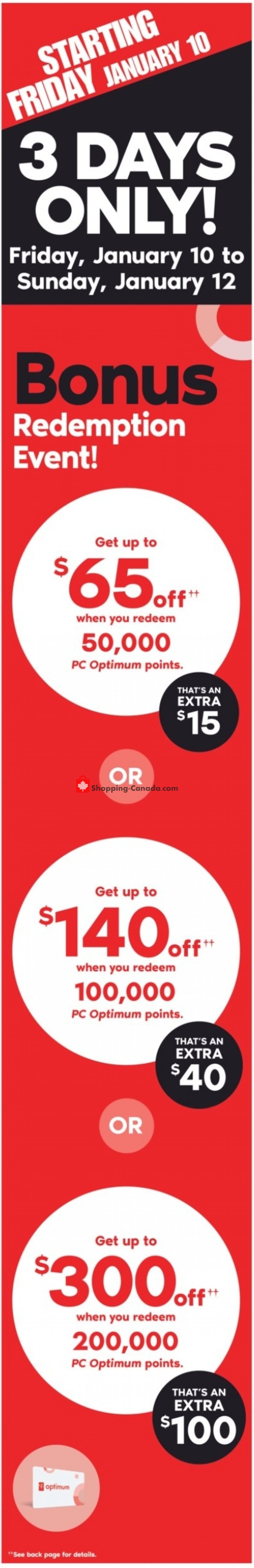 Shoppers Drug Mart flyer from Saturday January 11, 2020 to Thursday January 16, 2020 - page 1