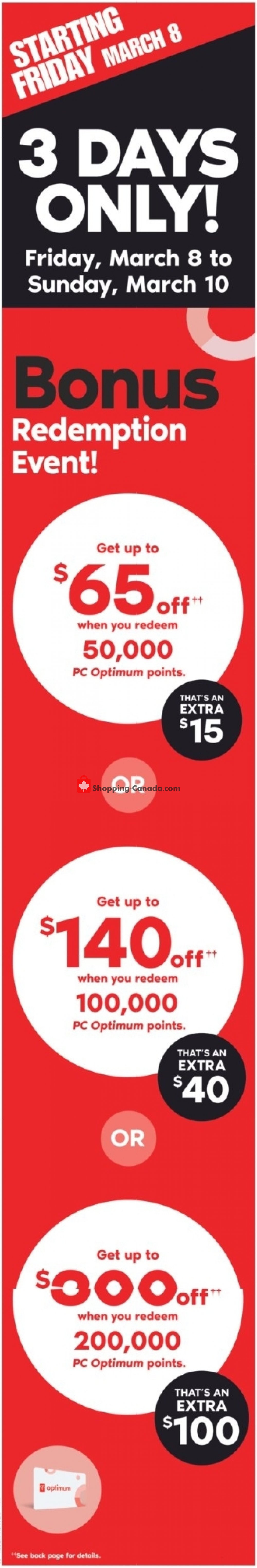 Shoppers Drug Mart flyer from Saturday March 9, 2019 to Thursday March 14, 2019 - page 1