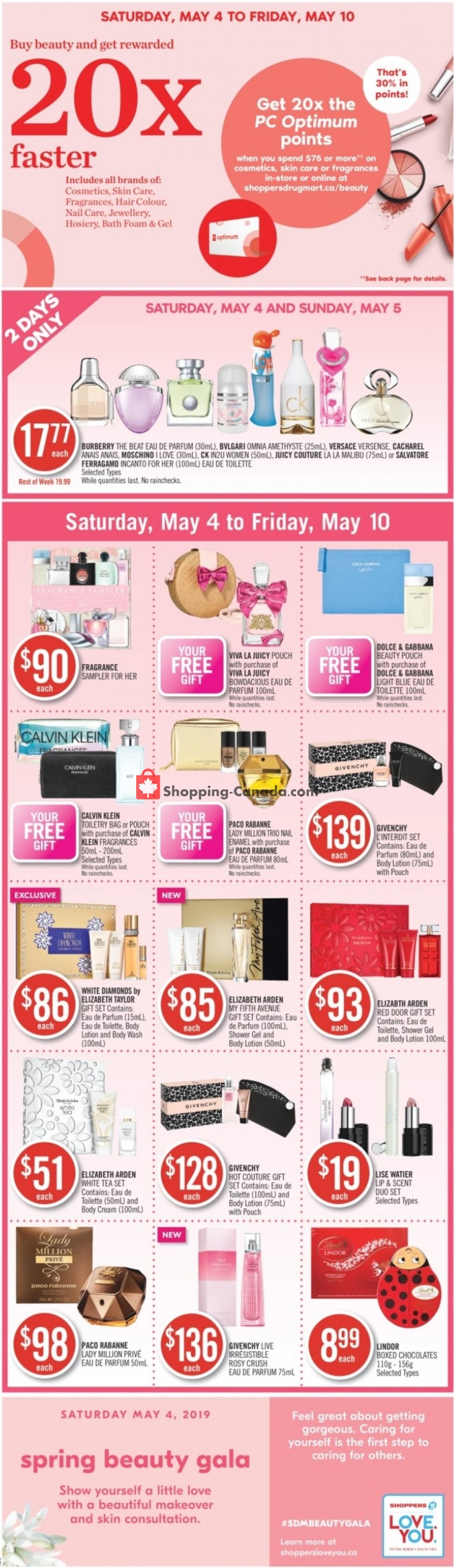 Shoppers Drug Mart flyer from Saturday May 4, 2019 to Friday May 10, 2019 - page 1