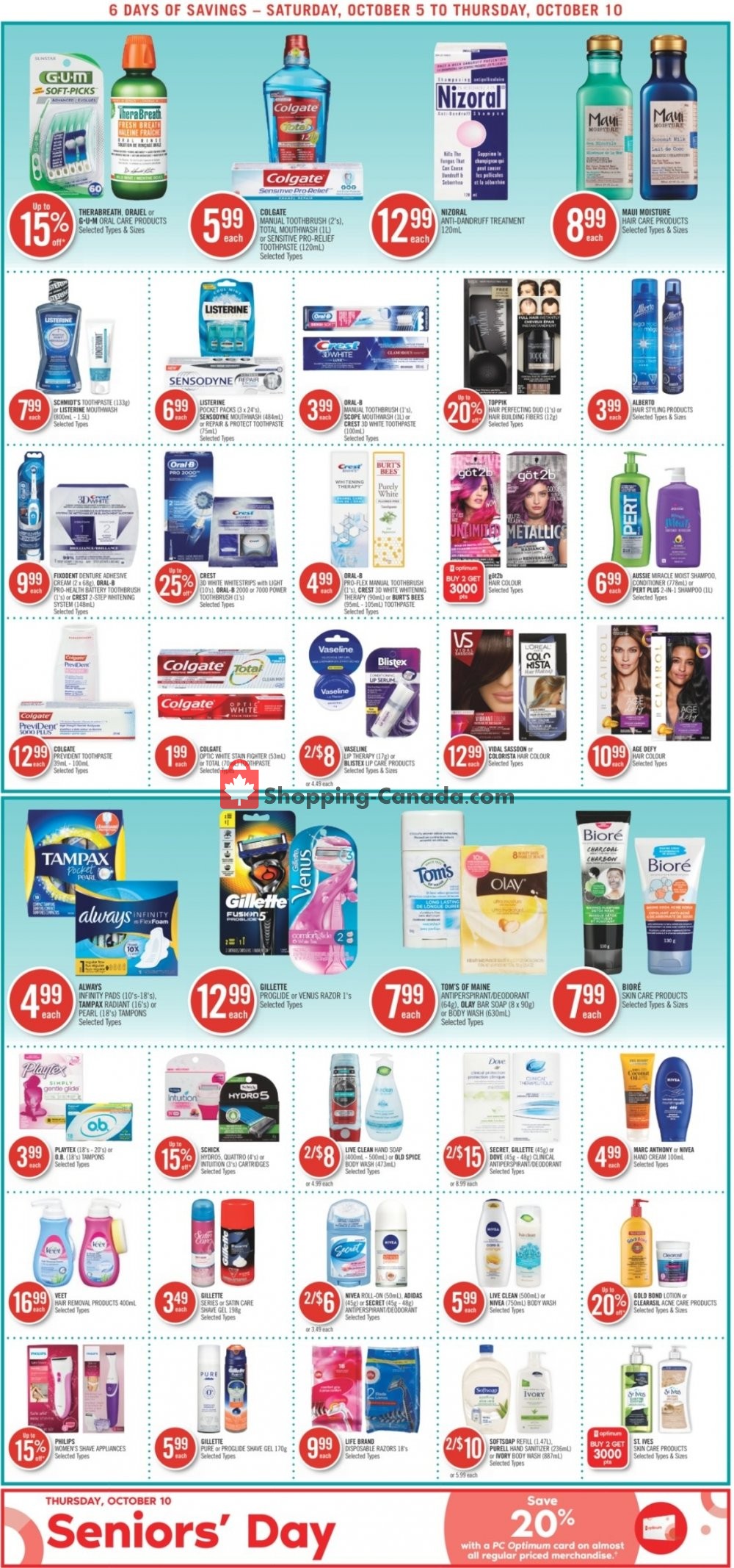 Shoppers Drug Mart flyer from Saturday October 5, 2019 to Thursday October 10, 2019 - page 15