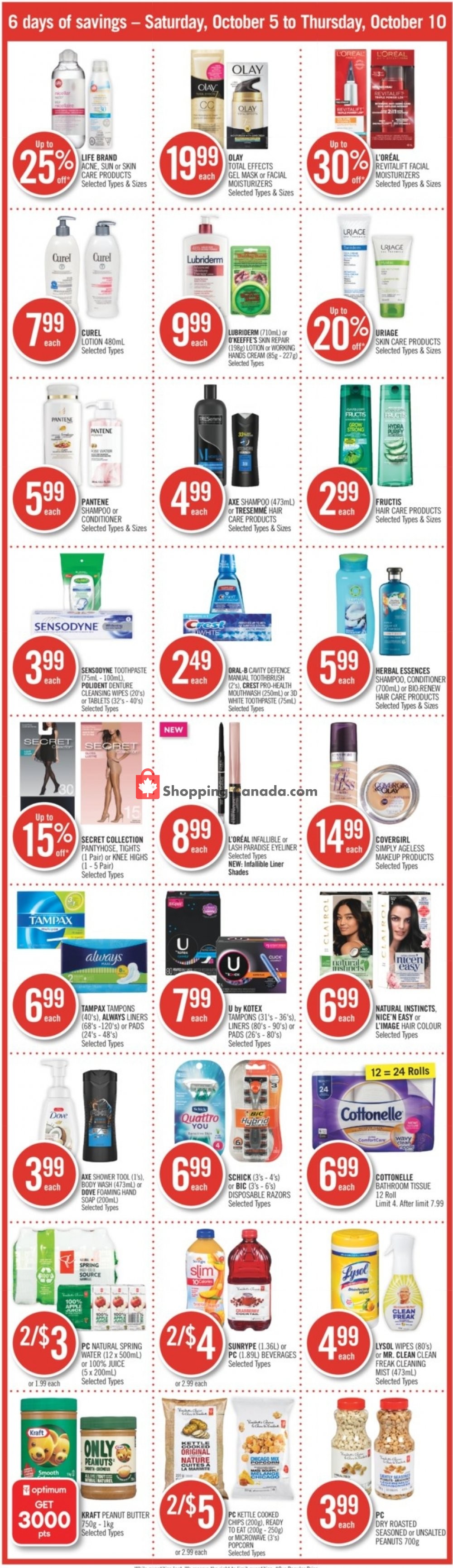 Shoppers Drug Mart flyer from Saturday October 5, 2019 to Thursday October 10, 2019 - page 4