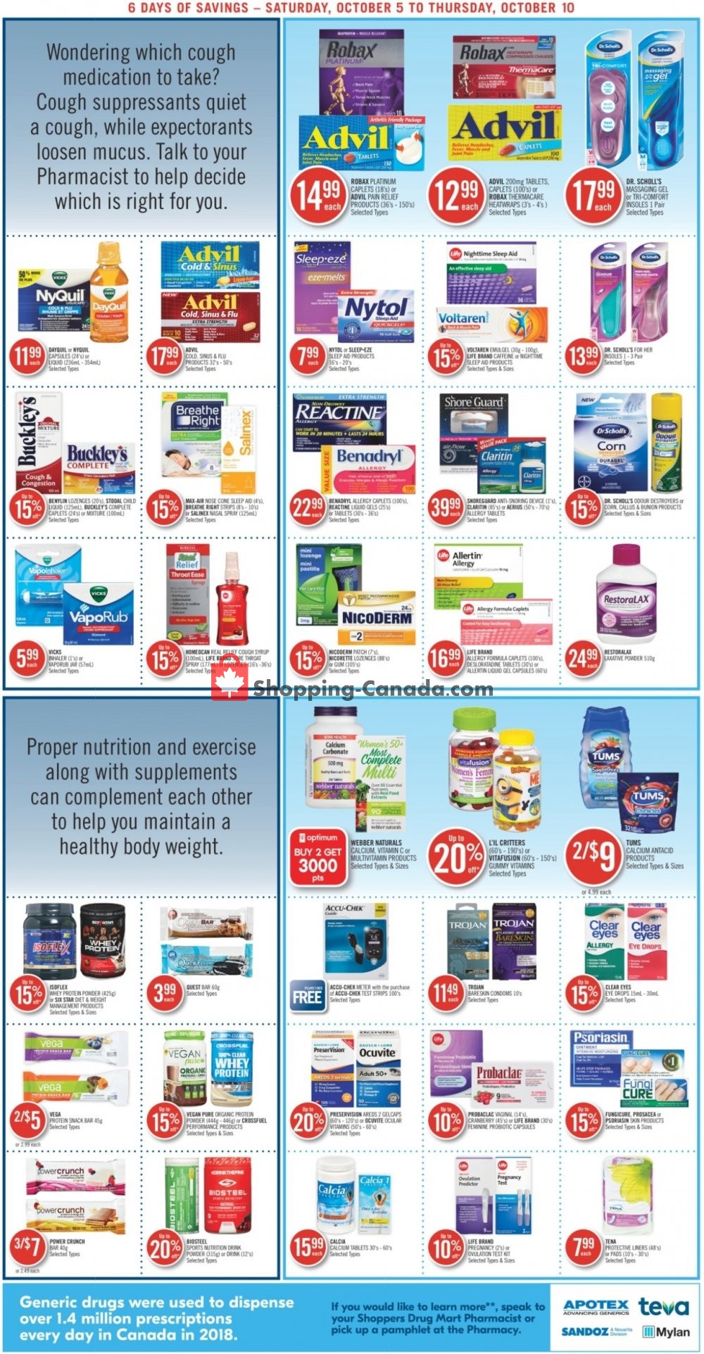 Shoppers Drug Mart flyer from Saturday October 5, 2019 to Thursday October 10, 2019 - page 6