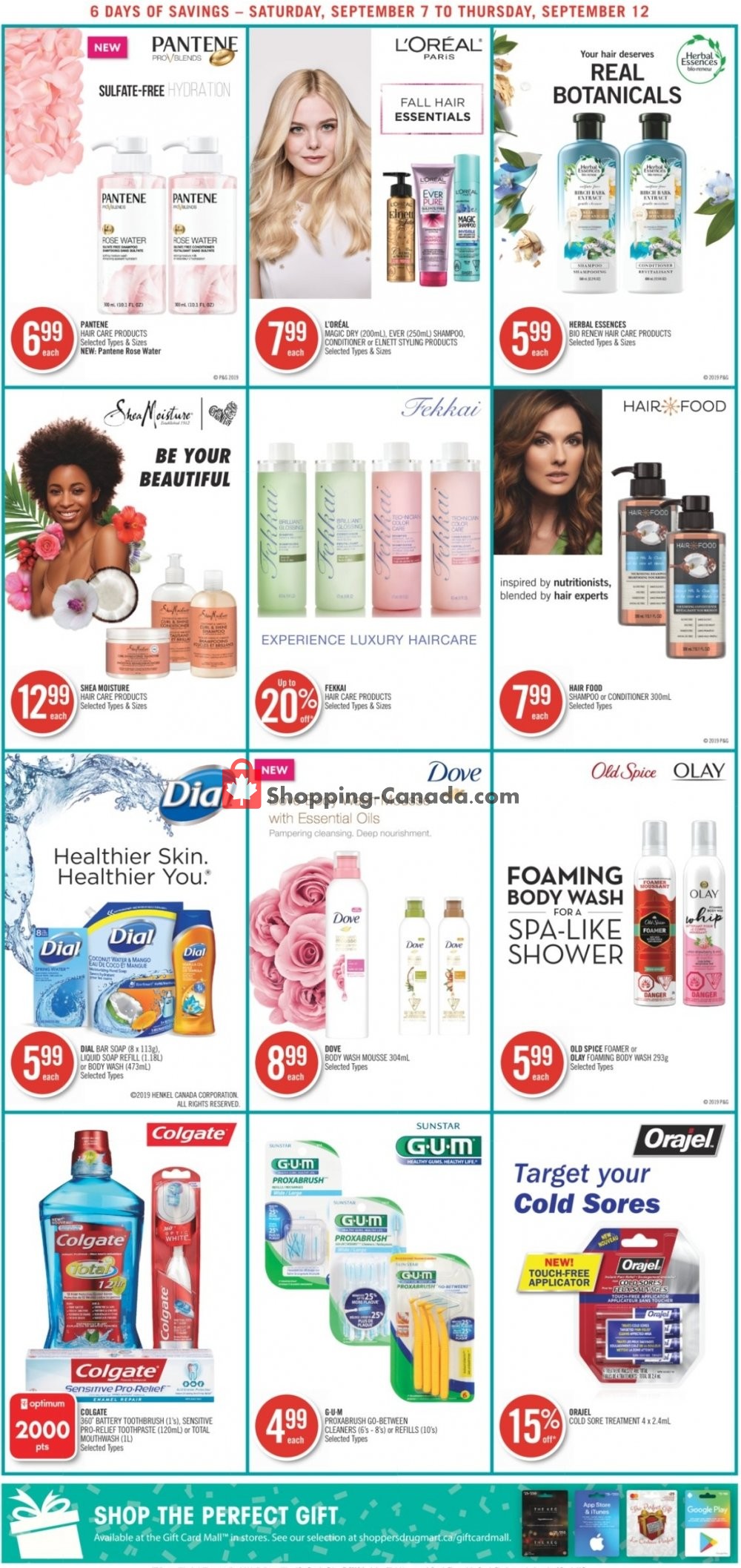 Shoppers Drug Mart flyer from Saturday September 7, 2019 to Thursday September 12, 2019 - page 18