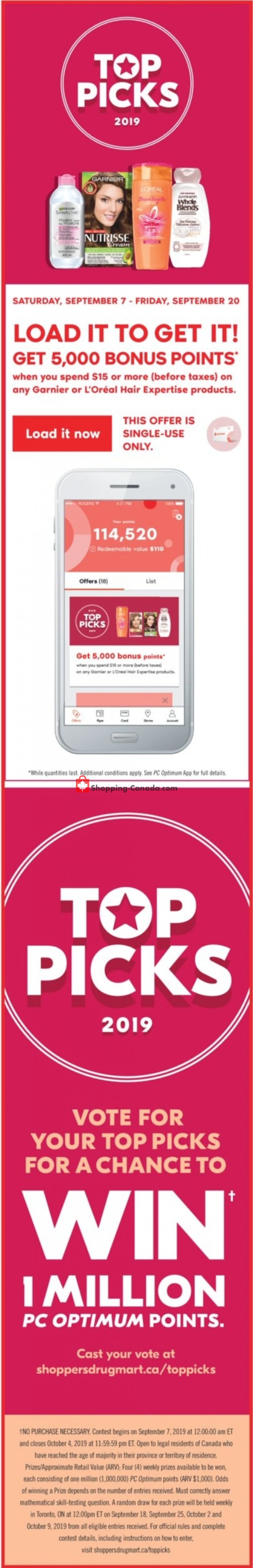 Shoppers Drug Mart flyer from Saturday September 7, 2019 to Thursday September 12, 2019 - page 2
