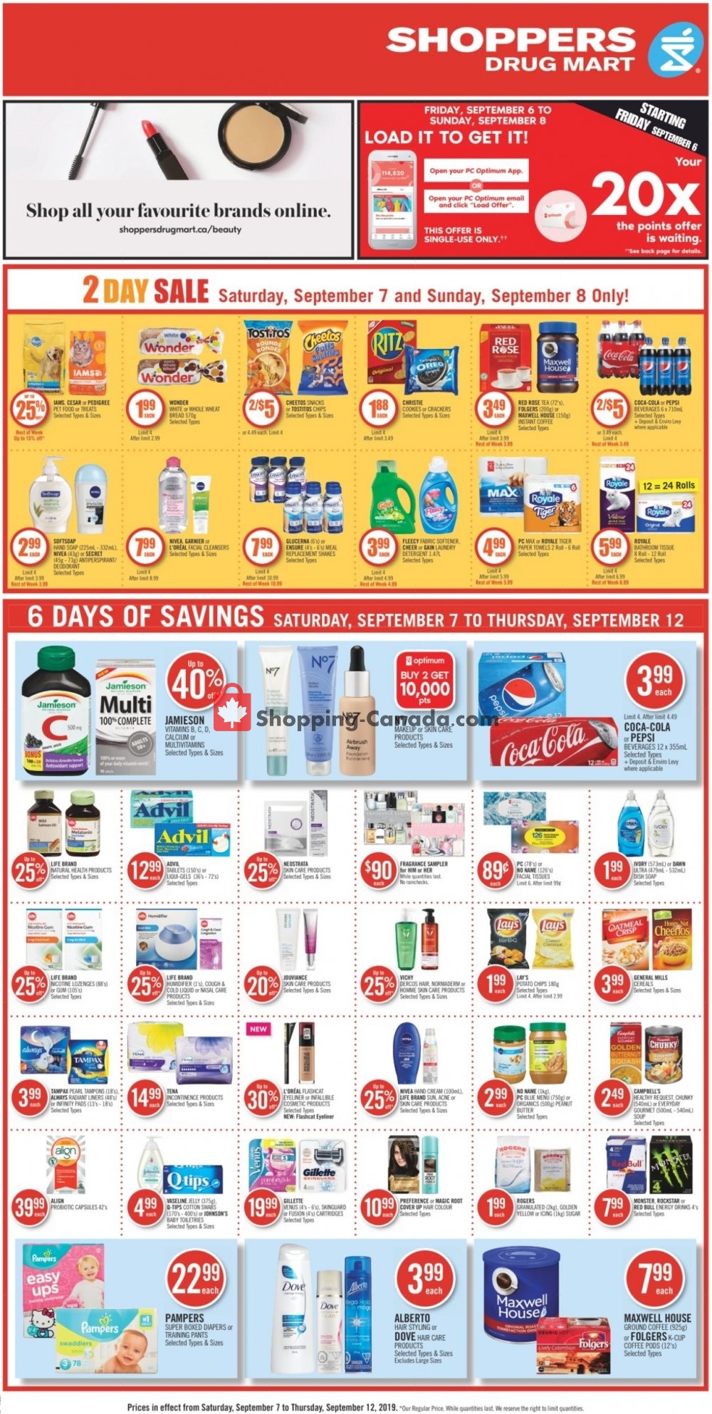 Shoppers Drug Mart flyer from Saturday September 7, 2019 to Thursday September 12, 2019 - page 5