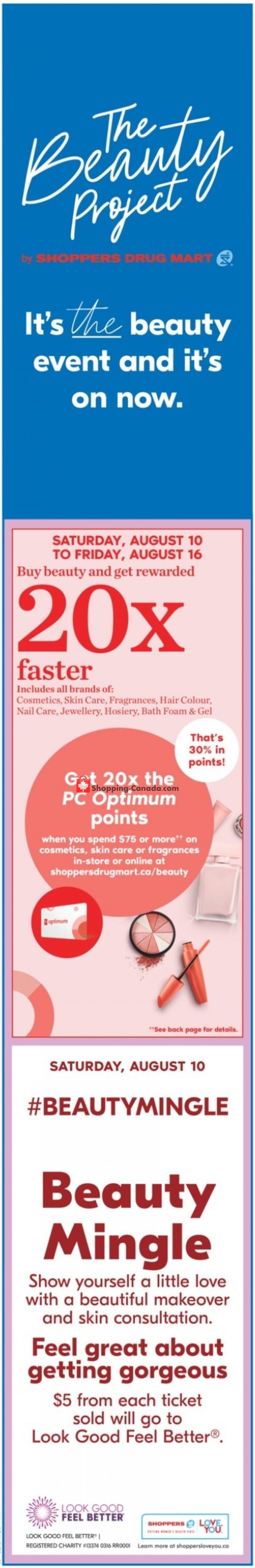 Shoppers Drug Mart flyer from Saturday August 10, 2019 to Thursday August 15, 2019 - page 1