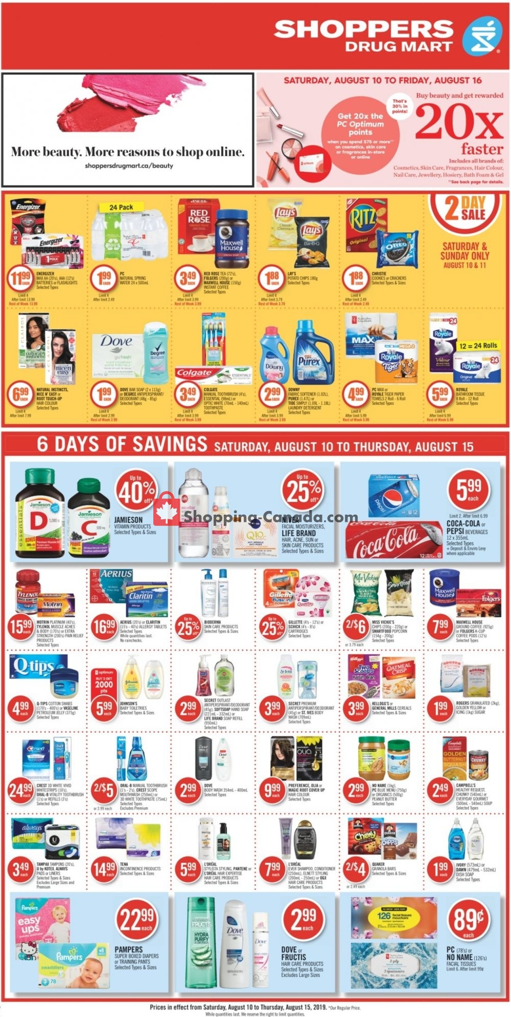 Shoppers Drug Mart flyer from Saturday August 10, 2019 to Thursday August 15, 2019 - page 5