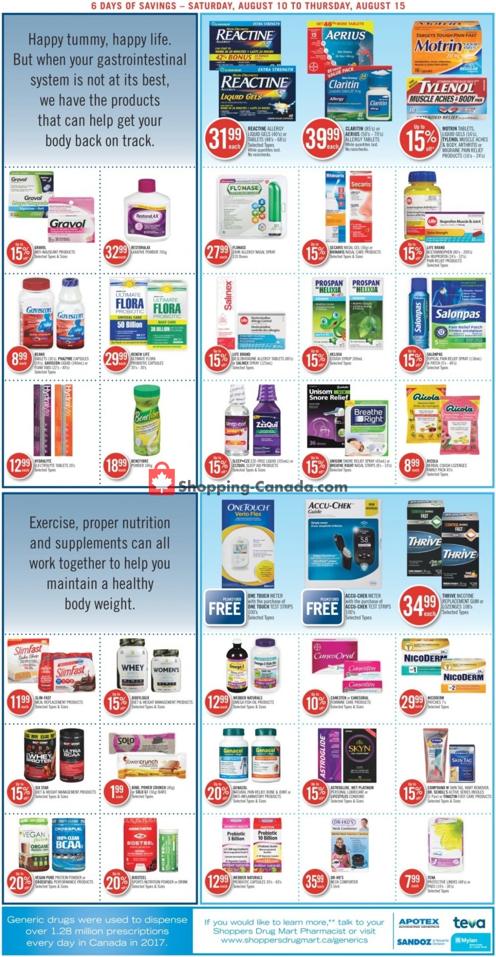 Shoppers Drug Mart flyer from Saturday August 10, 2019 to Thursday August 15, 2019 - page 6