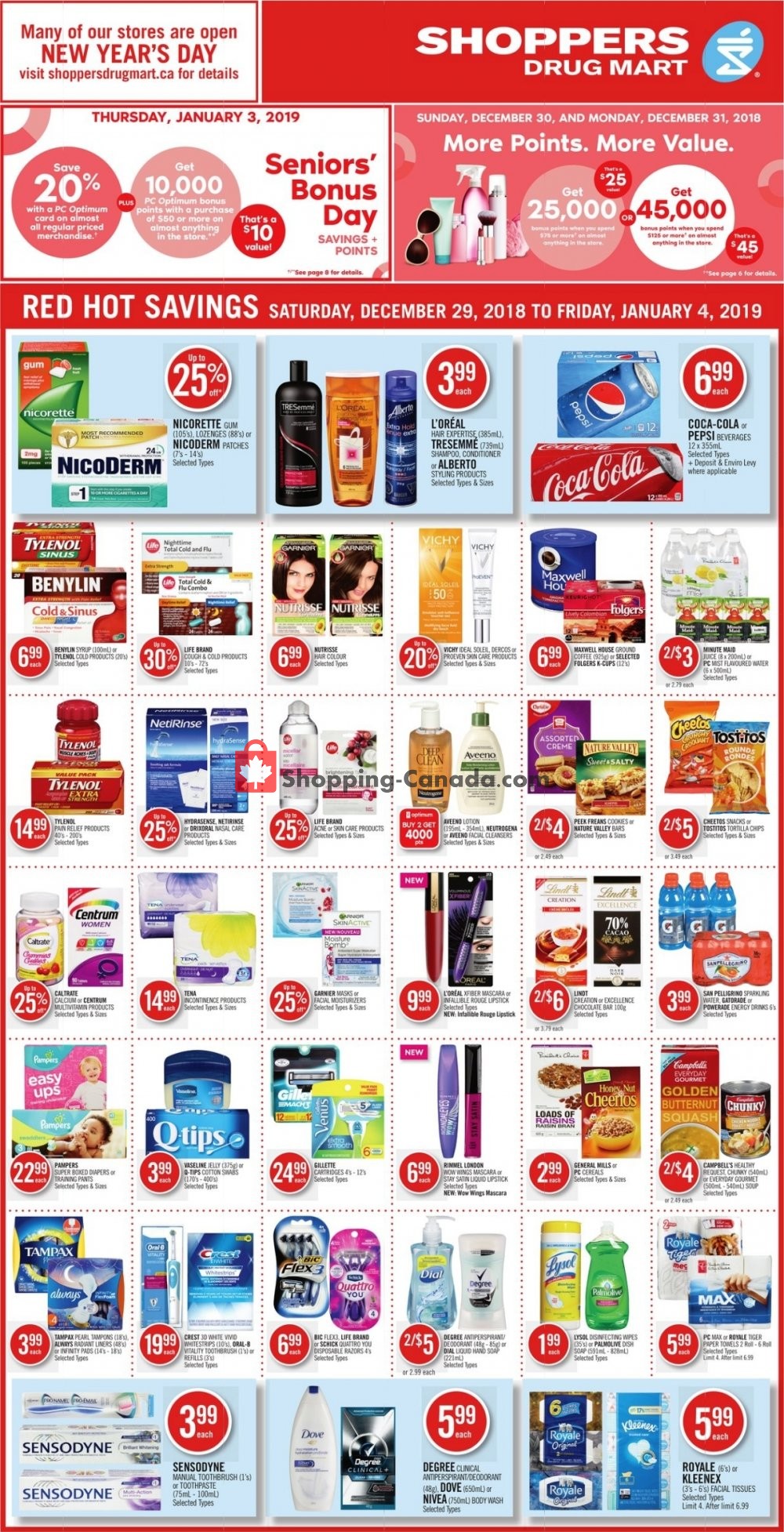 Shoppers Drug Mart flyer from Saturday December 29, 2018 to Friday January 4, 2019 - page 3