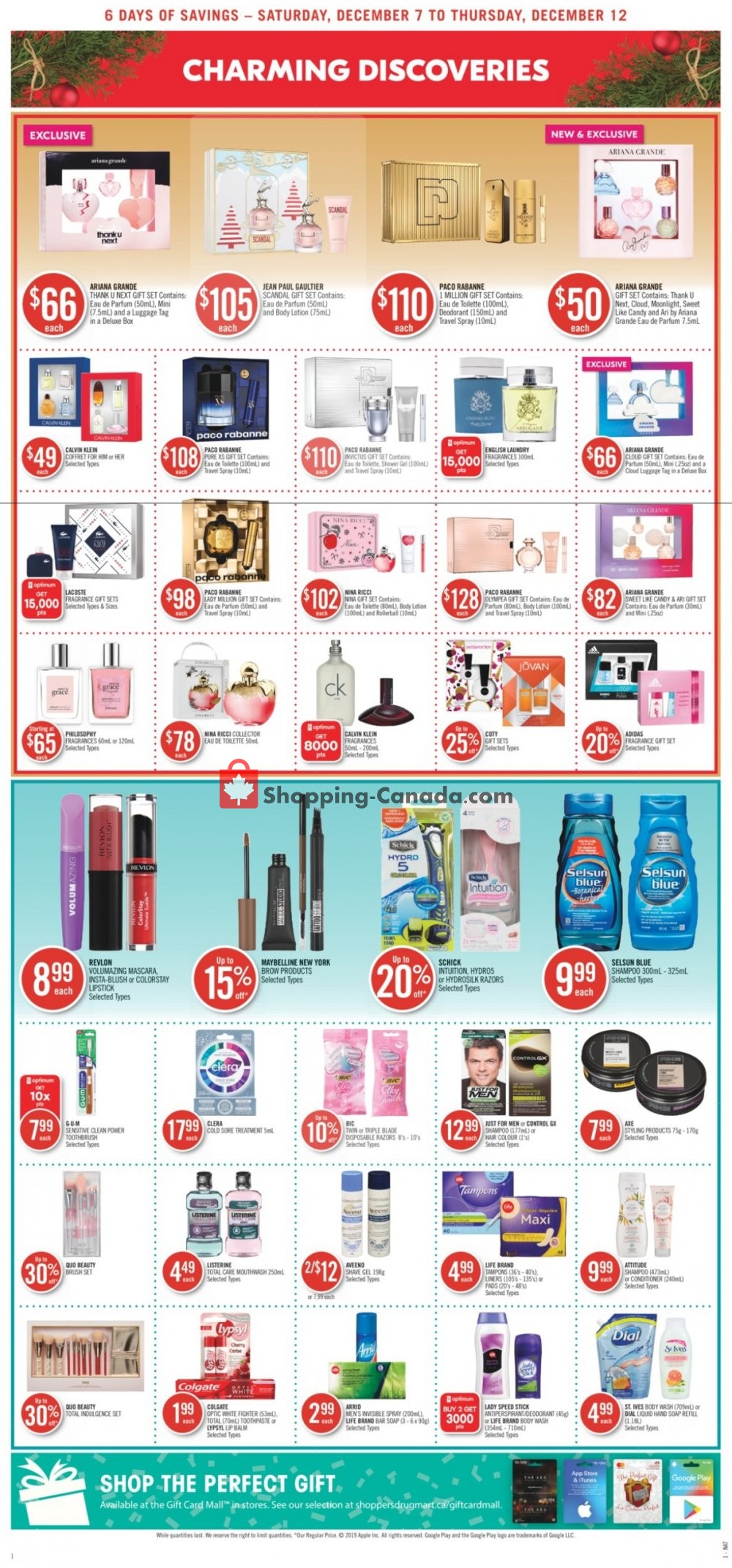 Shoppers Drug Mart flyer from Saturday December 7, 2019 to Thursday December 12, 2019 - page 19
