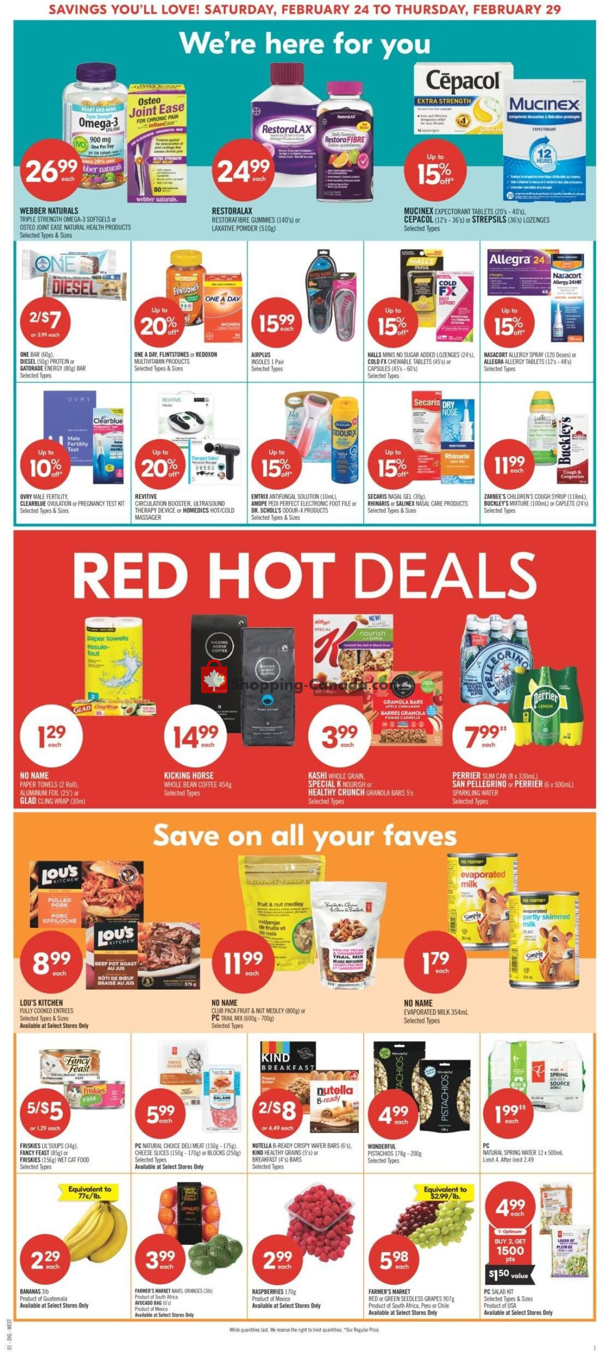 Shoppers Drug Mart flyer from Saturday February 24, 2024 to Thursday February 29, 2024 - page 14