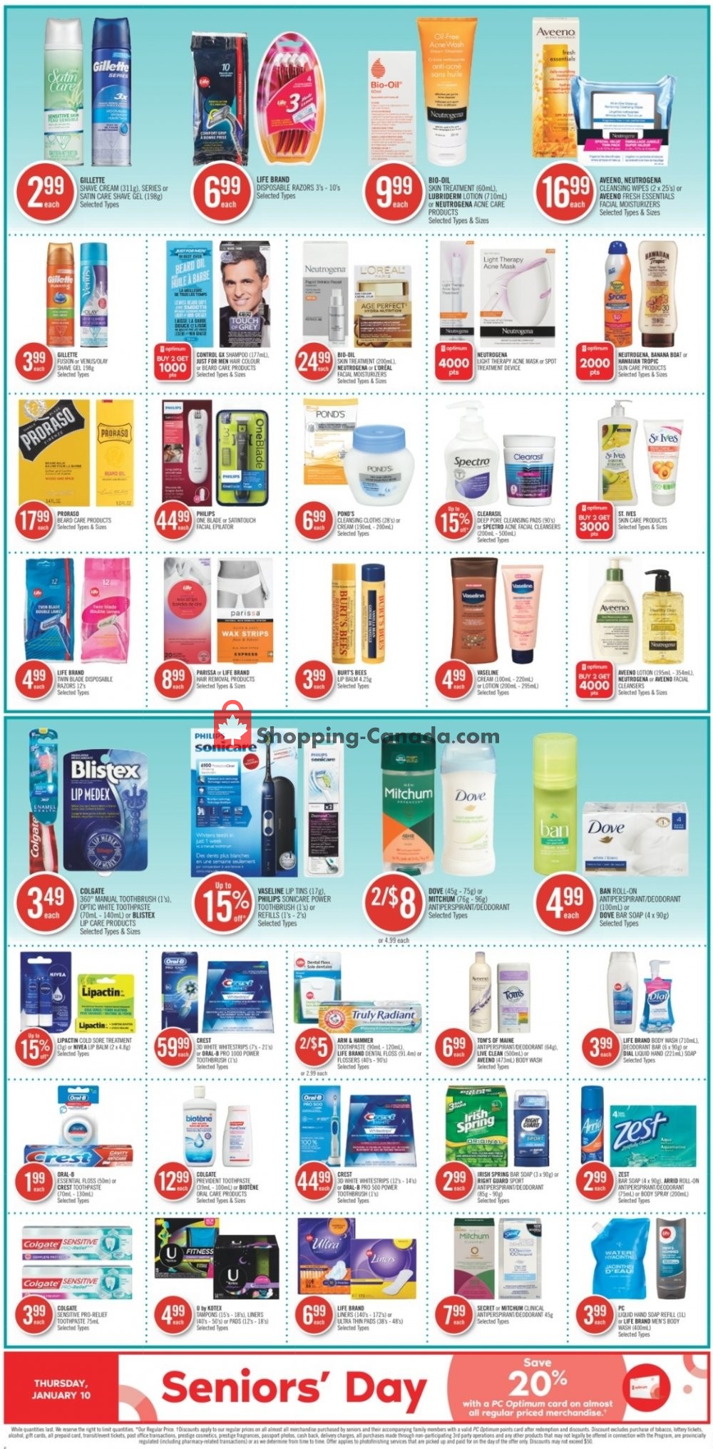 Shoppers Drug Mart flyer from Saturday January 5, 2019 to Friday January 11, 2019 - page 12