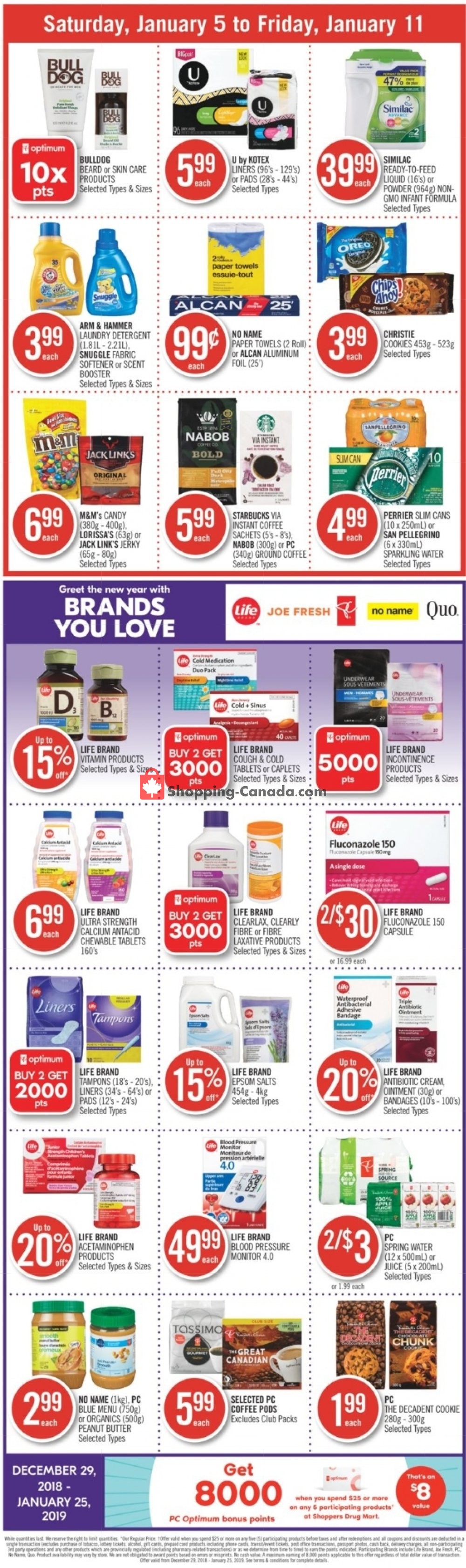 Shoppers Drug Mart flyer from Saturday January 5, 2019 to Friday January 11, 2019 - page 2