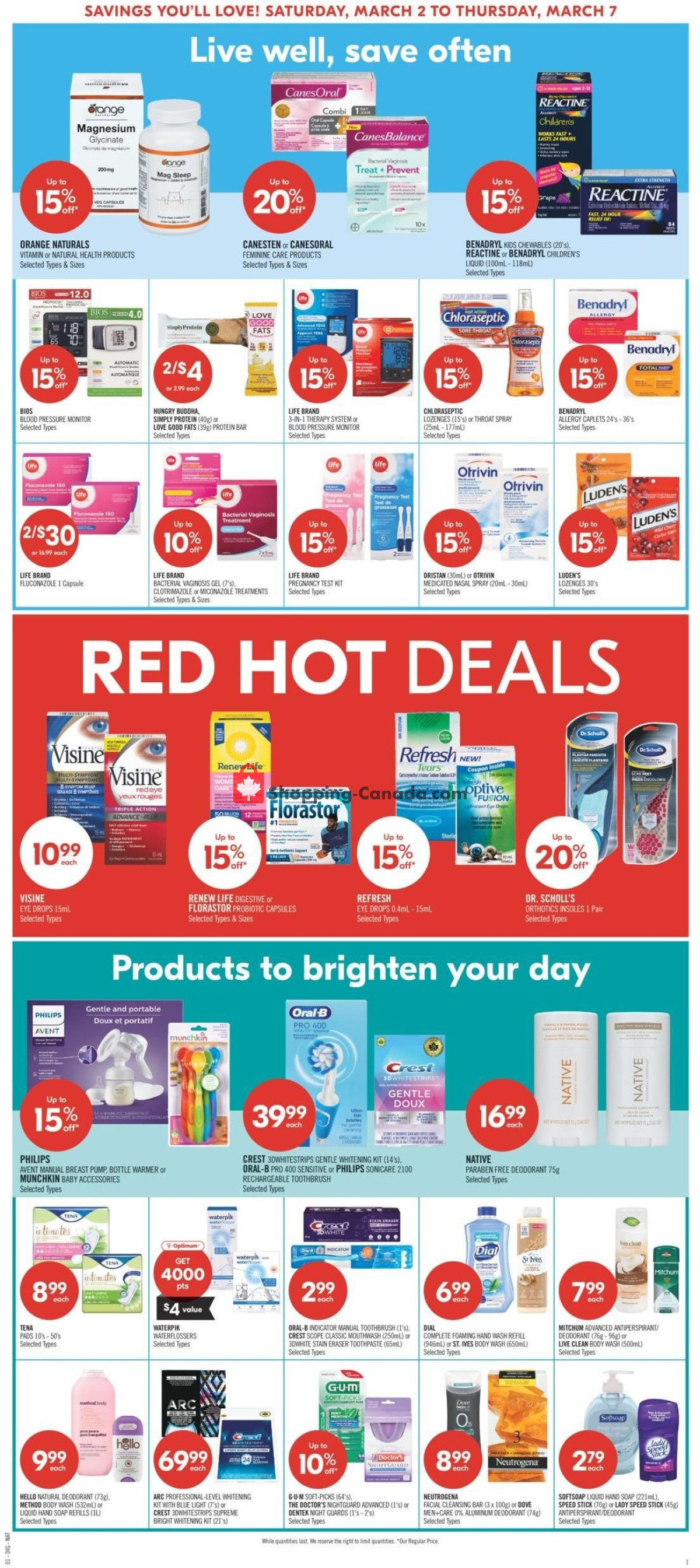Shoppers Drug Mart flyer from Saturday March 2, 2024 to Thursday March 7, 2024 - page 15