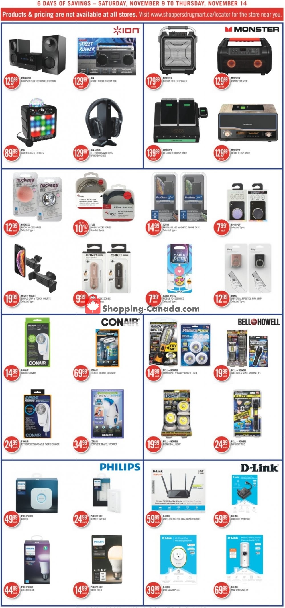 Shoppers Drug Mart flyer from Saturday November 9, 2019 to Thursday November 14, 2019 - page 16