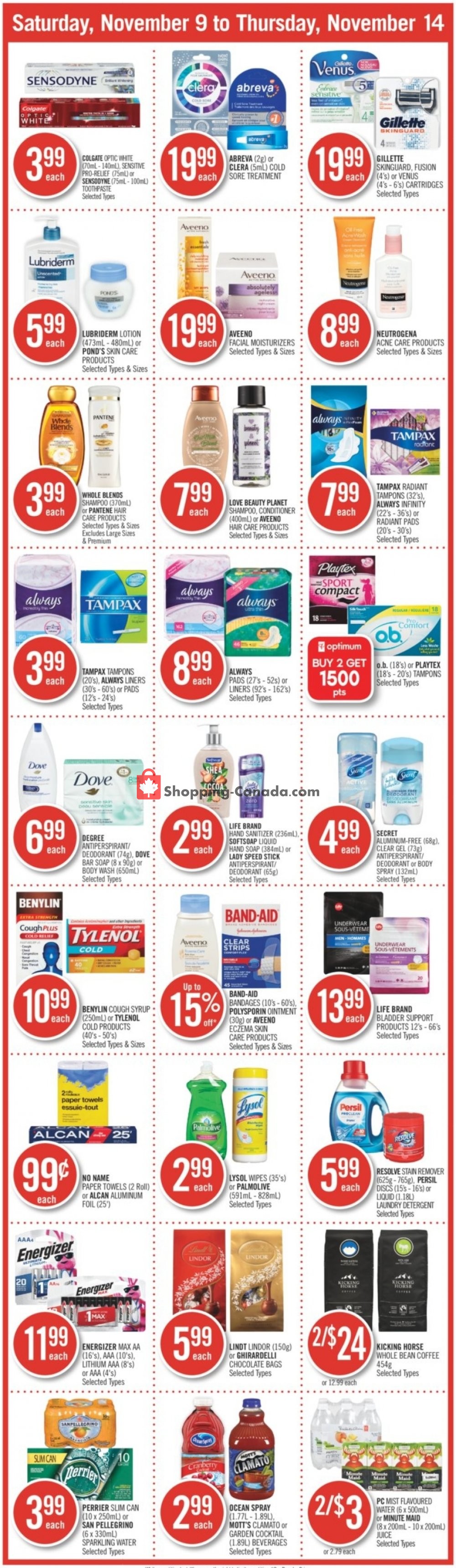 Shoppers Drug Mart flyer from Saturday November 9, 2019 to Thursday November 14, 2019 - page 2