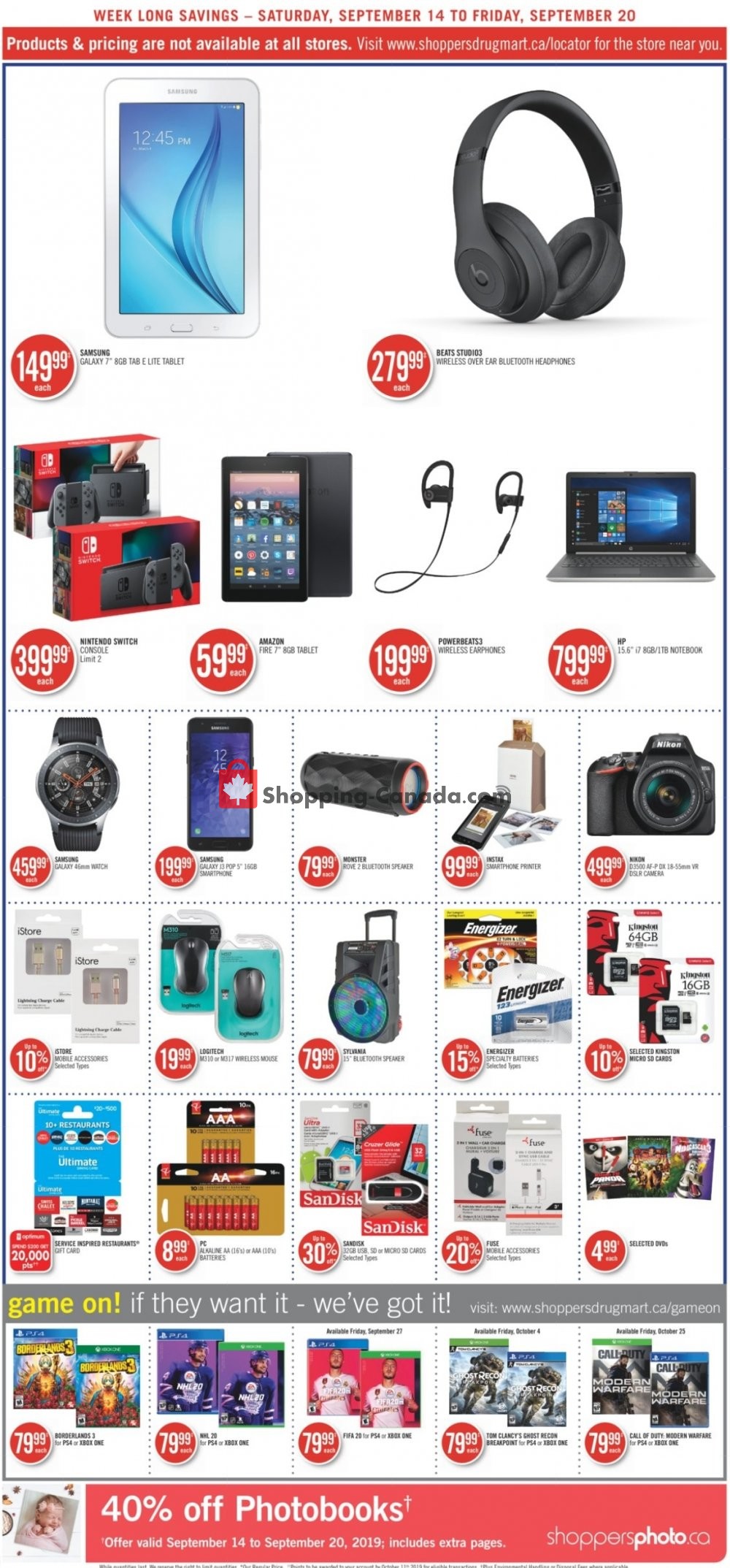 Shoppers Drug Mart flyer from Saturday September 14, 2019 to Friday September 20, 2019 - page 15