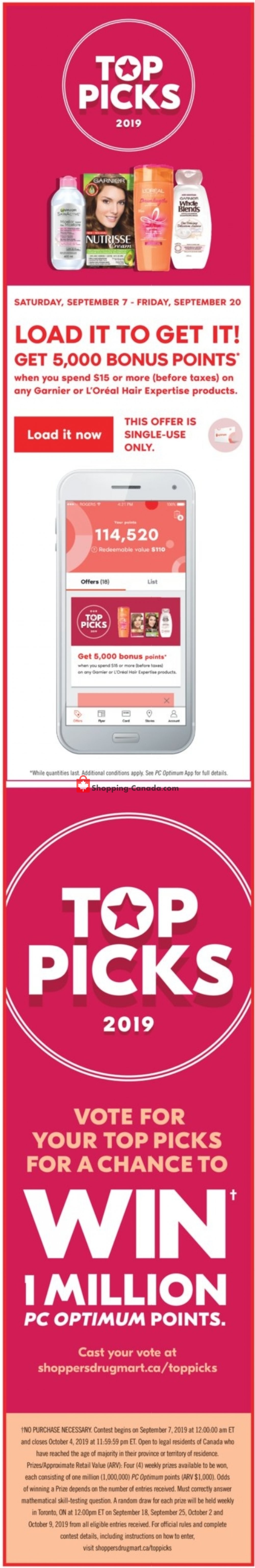 Shoppers Drug Mart flyer from Saturday September 14, 2019 to Friday September 20, 2019 - page 2