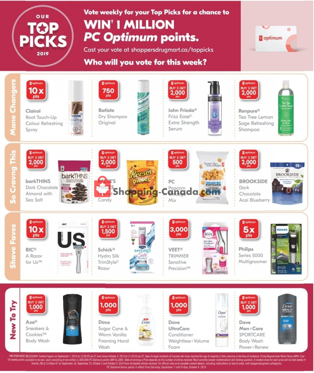 Shoppers Drug Mart flyer from Saturday September 7, 2019 to Thursday September 12, 2019 - page 20
