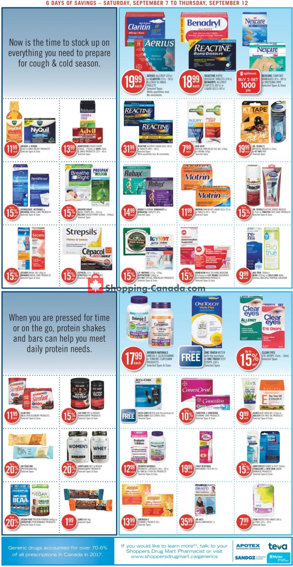 Shoppers Drug Mart flyer from Saturday September 7, 2019 to Thursday September 12, 2019 - page 6