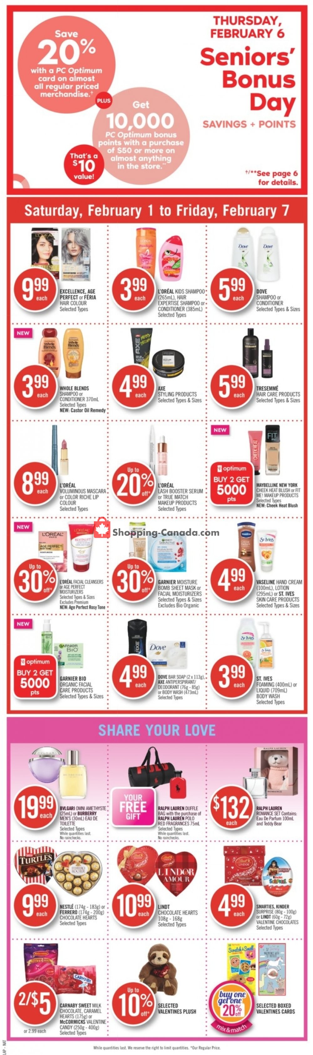 Shoppers Drug Mart flyer from Saturday February 1, 2020 to Friday February 7, 2020 - page 3