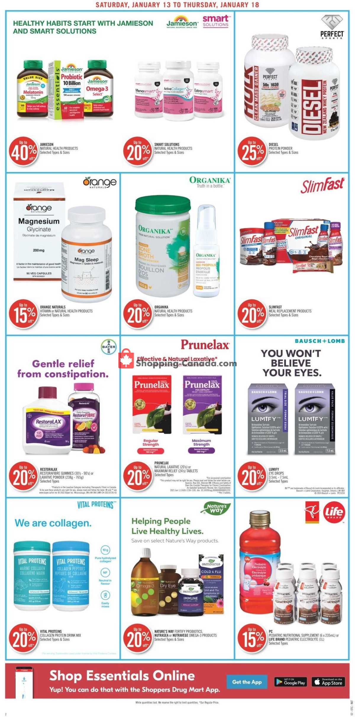 Shoppers Drug Mart flyer from Saturday January 13, 2024 to Thursday January 18, 2024 - page 16