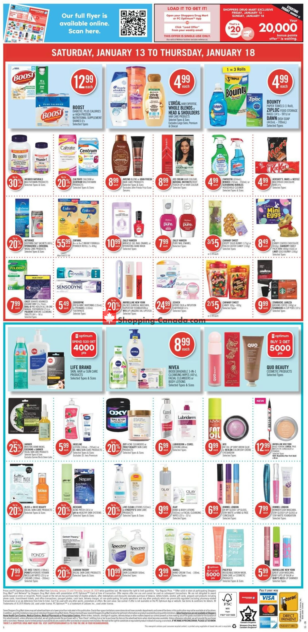 Shoppers Drug Mart flyer from Saturday January 13, 2024 to Thursday January 18, 2024 - page 17