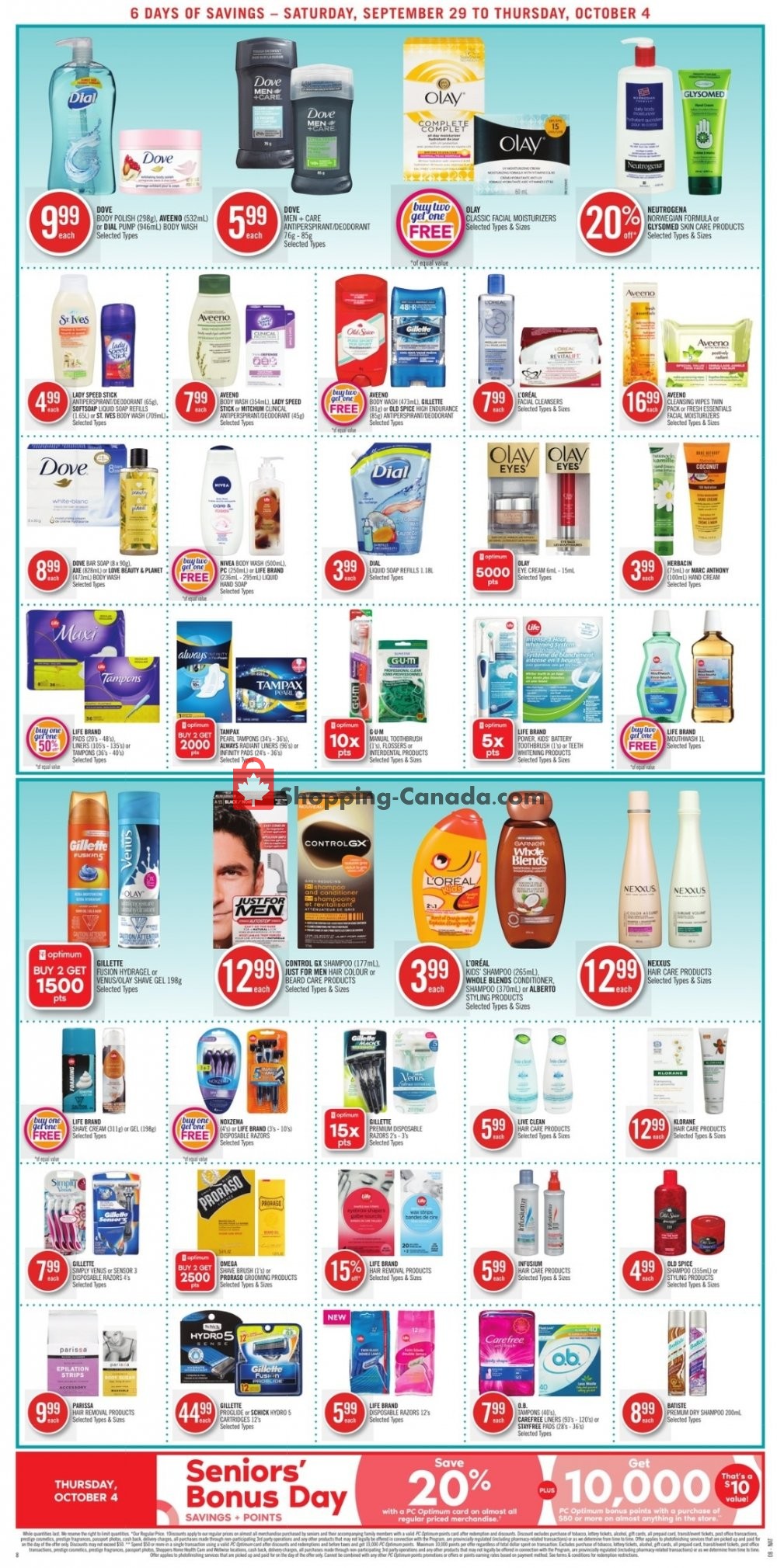 Shoppers Drug Mart flyer from Saturday September 29, 2018 to Thursday October 4, 2018 - page 10