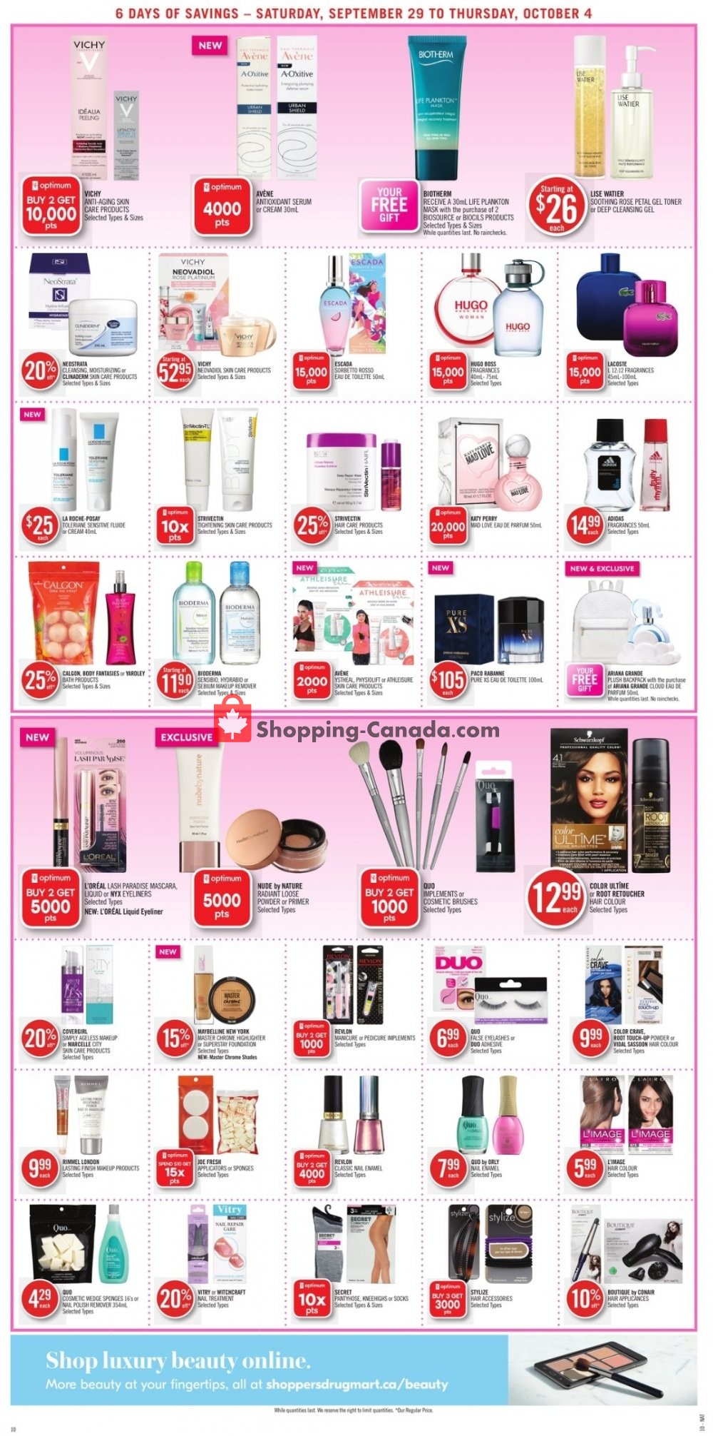 Shoppers Drug Mart flyer from Saturday September 29, 2018 to Thursday October 4, 2018 - page 12