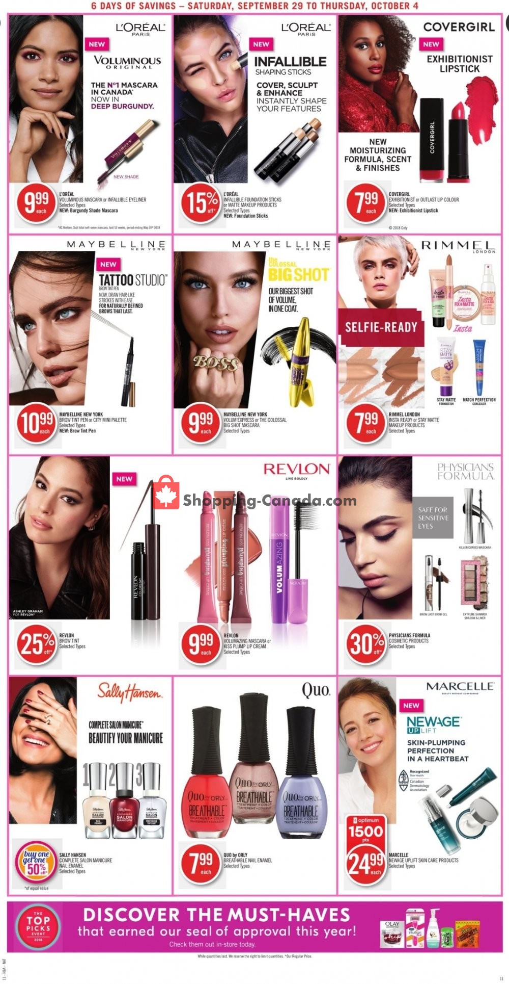 Shoppers Drug Mart flyer from Saturday September 29, 2018 to Thursday October 4, 2018 - page 15