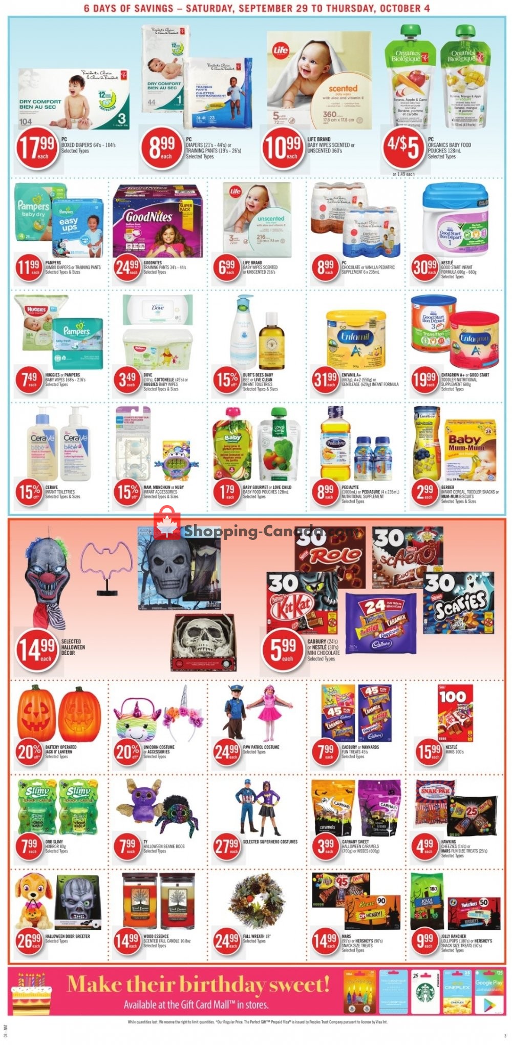 Shoppers Drug Mart flyer from Saturday September 29, 2018 to Thursday October 4, 2018 - page 5