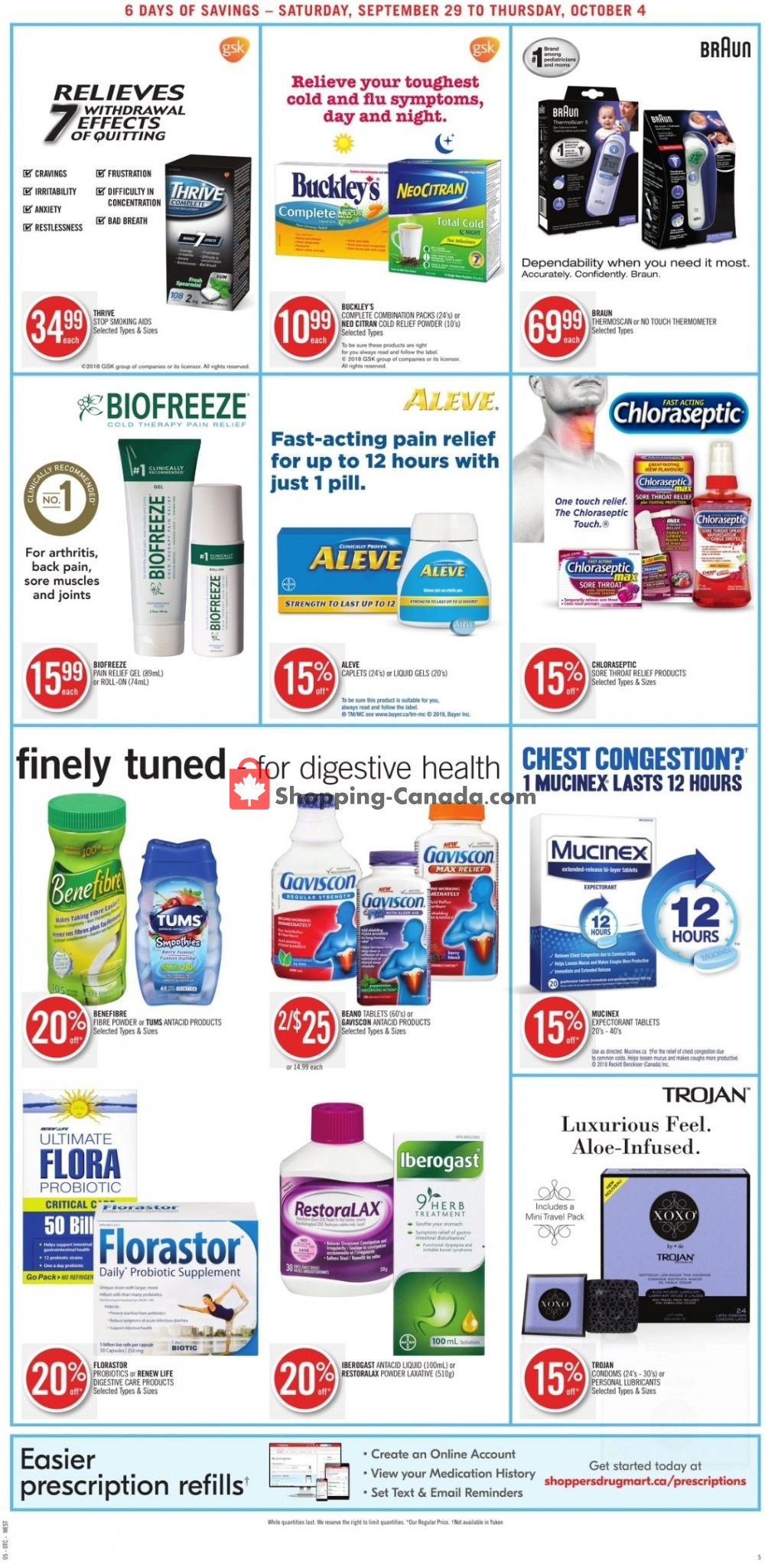 Shoppers Drug Mart flyer from Saturday September 29, 2018 to Thursday October 4, 2018 - page 7