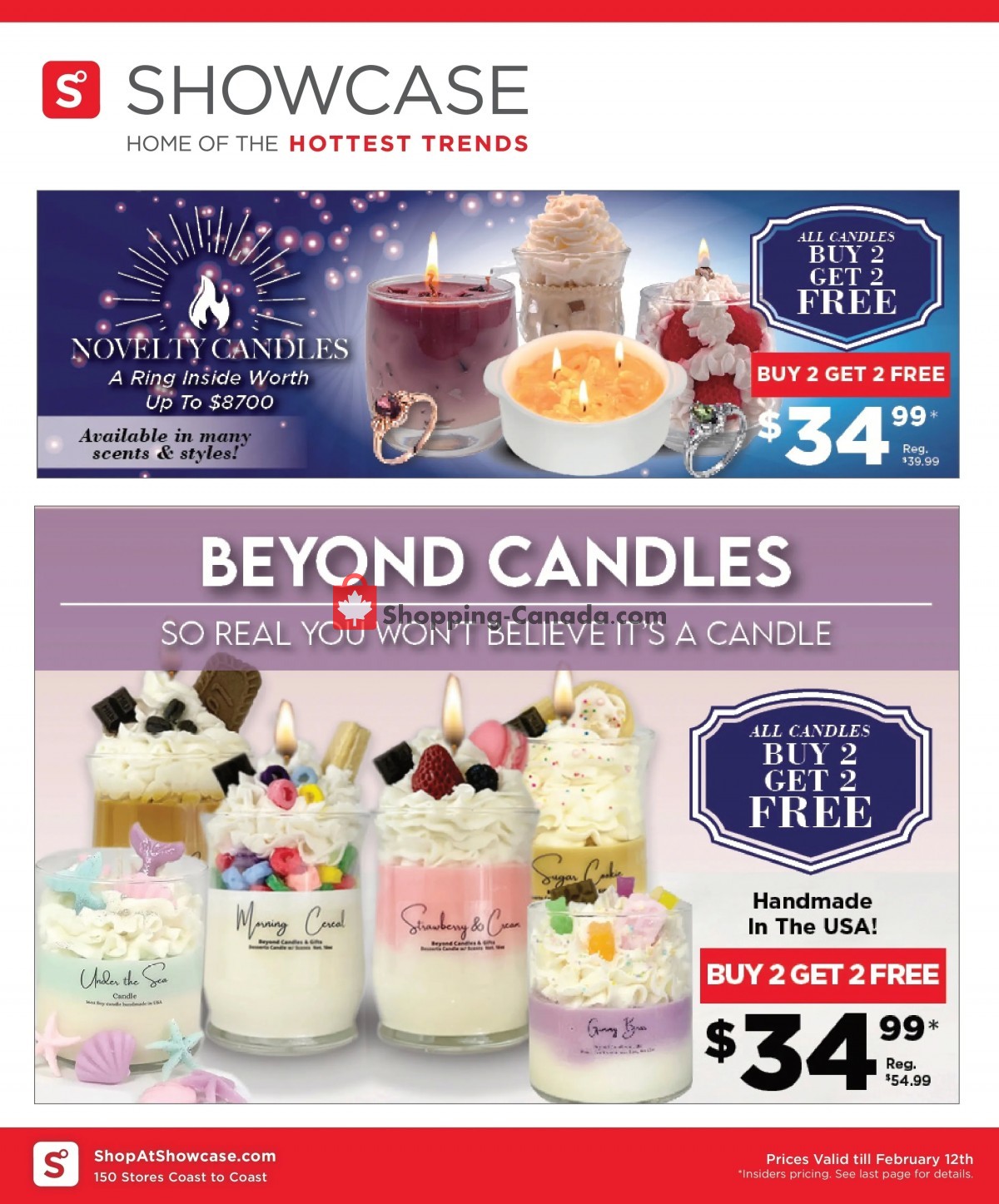 Showcase Canada, flyer (Hottest Trends) February 6 February 12