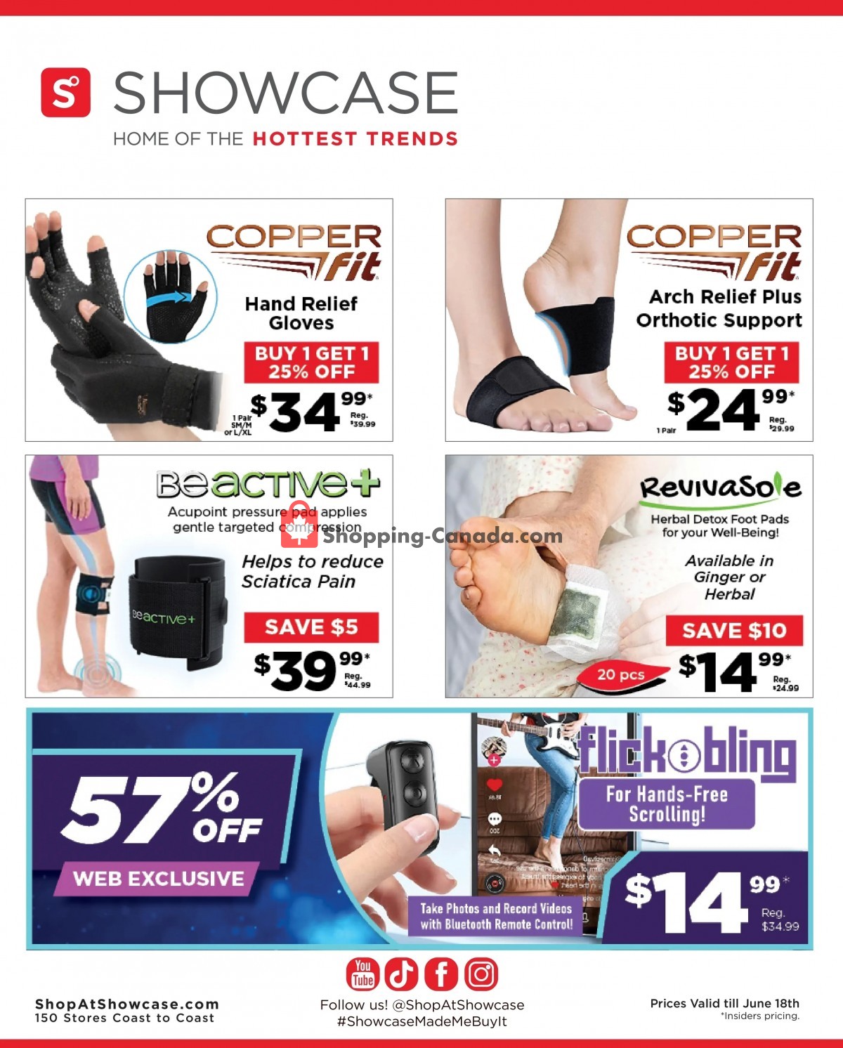 Showcase Canada, flyer (Hottest Trends) June 12 June 18, 2023