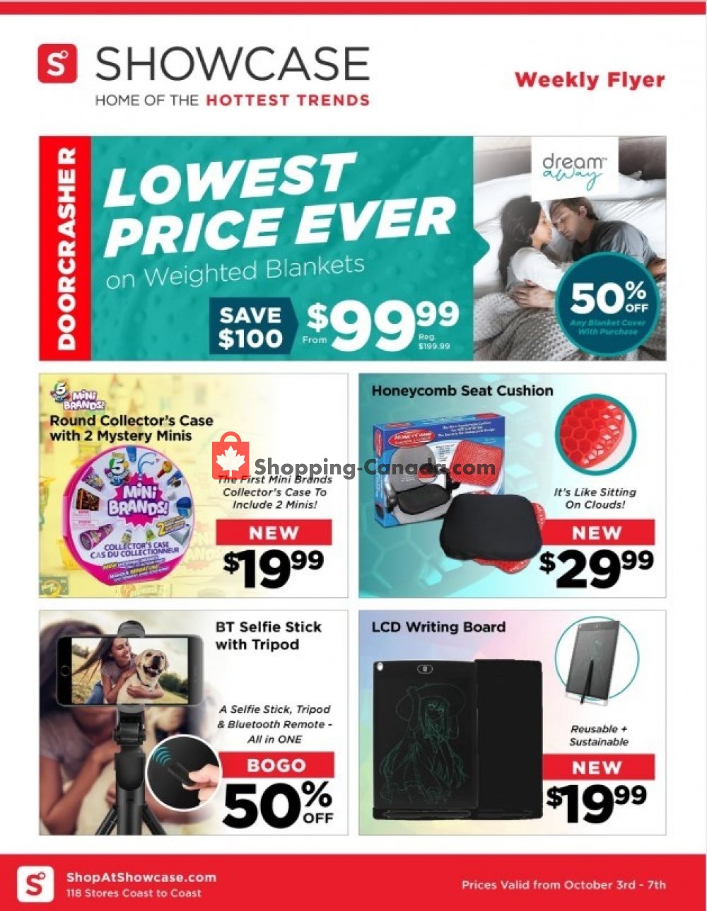 Showcase flyer from Thursday October 3, 2019 to Monday October 7, 2019 - page 1