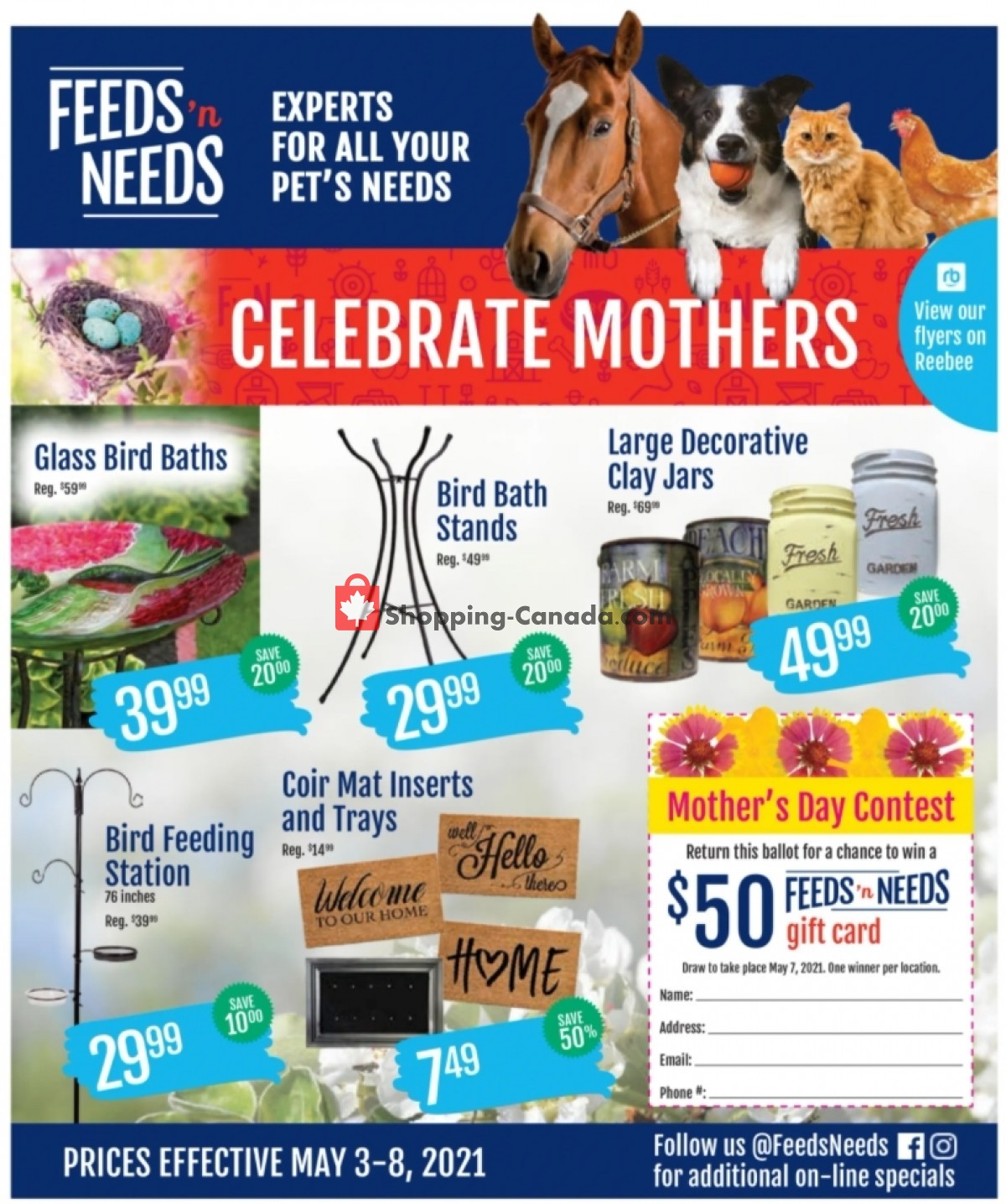 ShurGain Feeds'n Needs flyer from Monday May 3, 2021 to Saturday May 8, 2021 - page 1