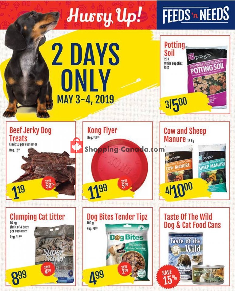 ShurGain Feeds'n Needs flyer from Friday May 3, 2019 to Saturday May 4, 2019 - page 1
