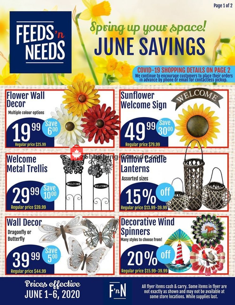 ShurGain Feeds'n Needs flyer from Monday June 1, 2020 to Saturday June 6, 2020 - page 1